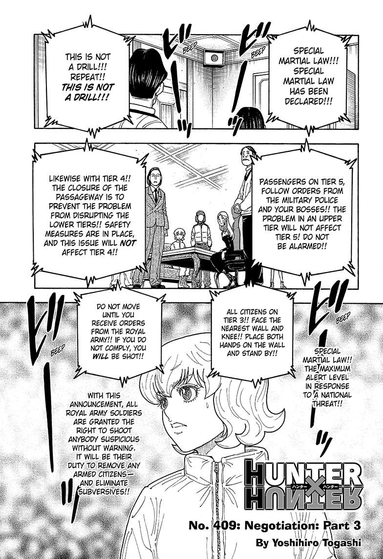 Hunter x Hunter Chap 409 - Next Chap 410