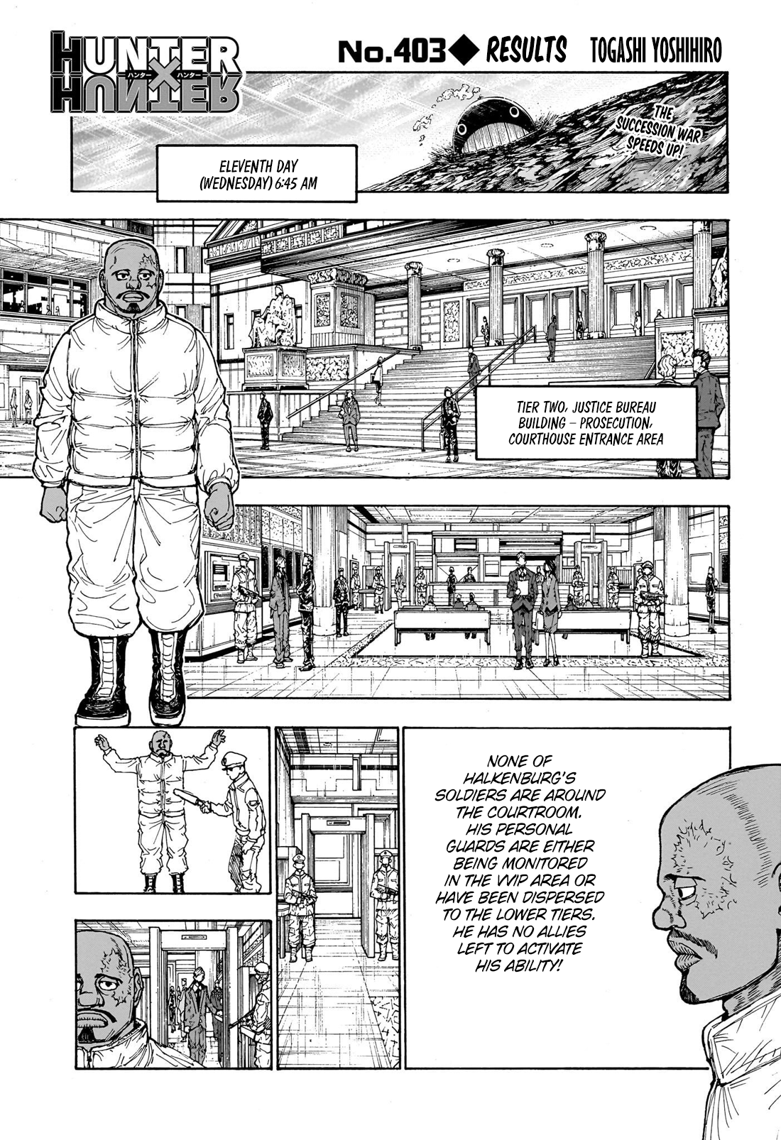 Hunter x Hunter Chap 403 - Next Chap 404