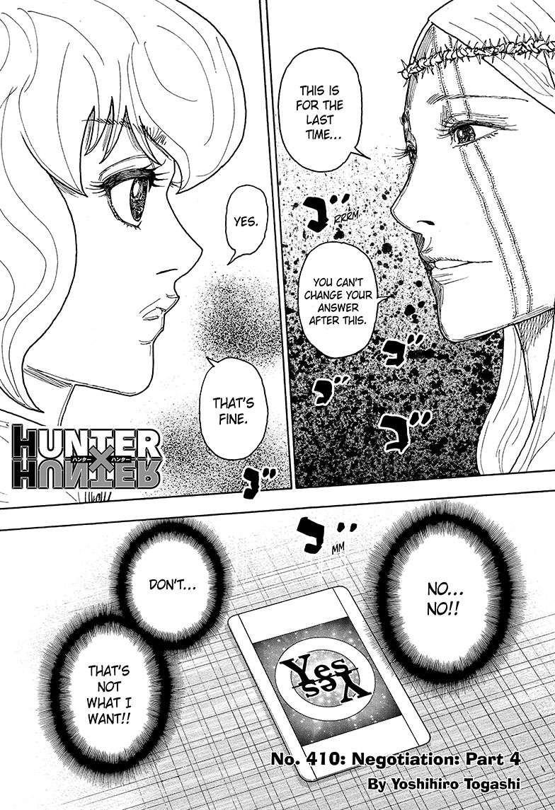 Hunter x Hunter Chap 410 - Next Chap 411