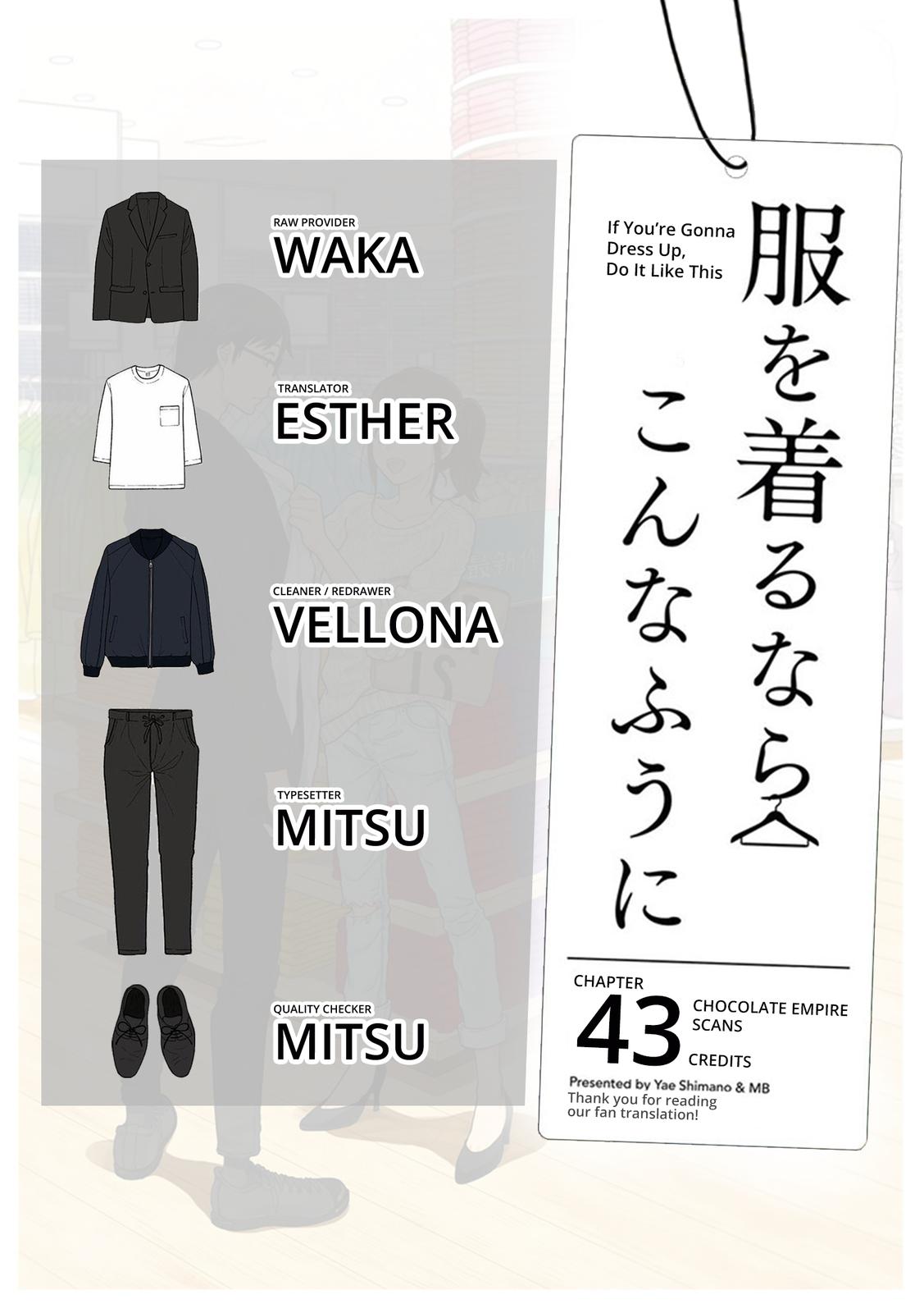 If You're Gonna Dress up, Do It Like This Chap 43 - Next Chap 44