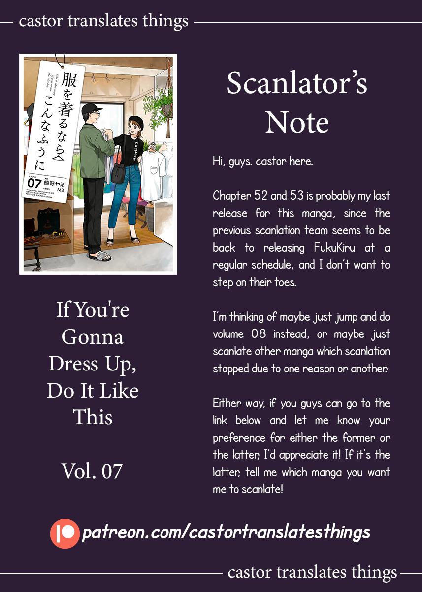 If You're Gonna Dress up, Do It Like This Chap 53 - Next Chap 54