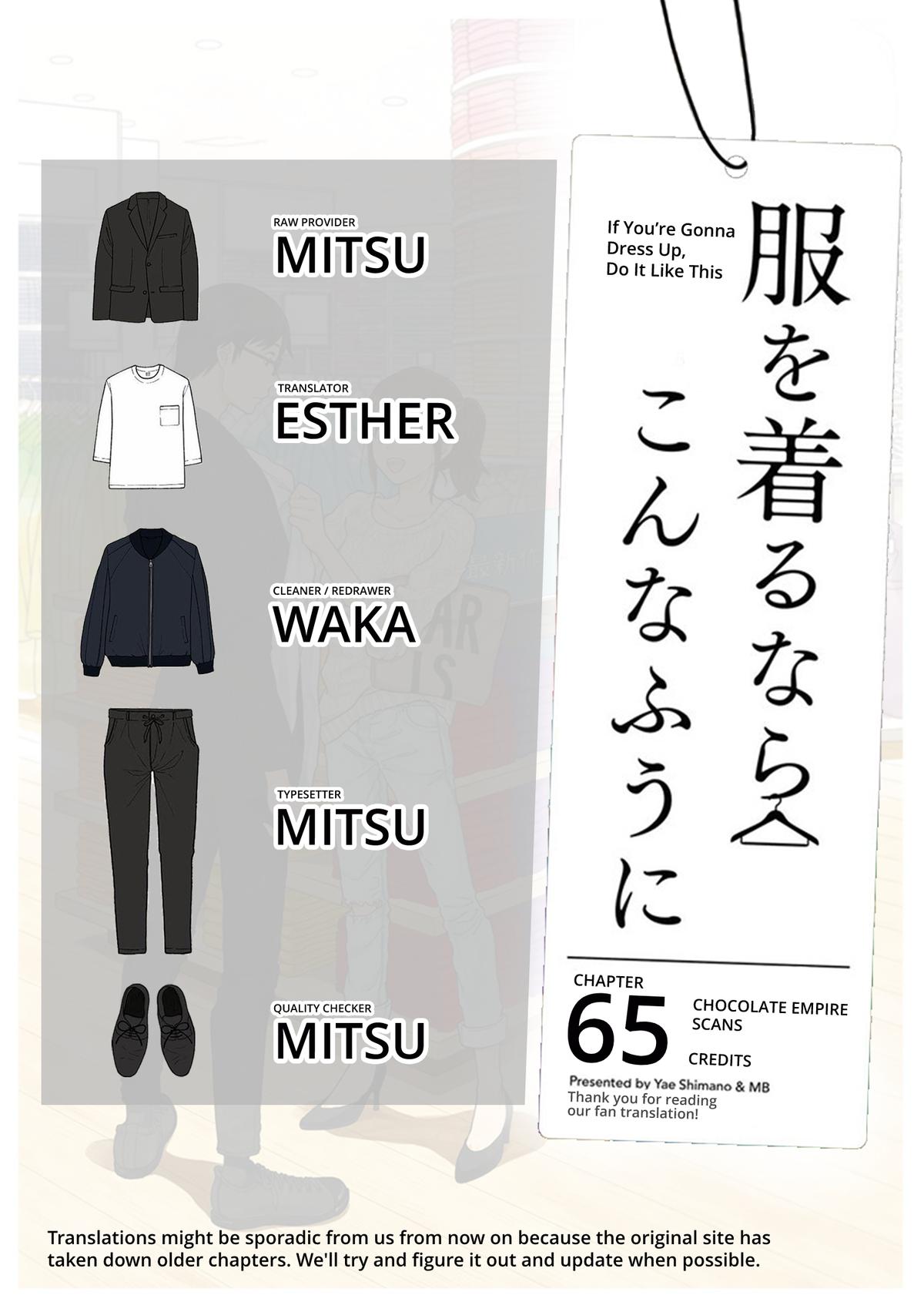 If You're Gonna Dress up, Do It Like This Chap 65 - Next Chap 66