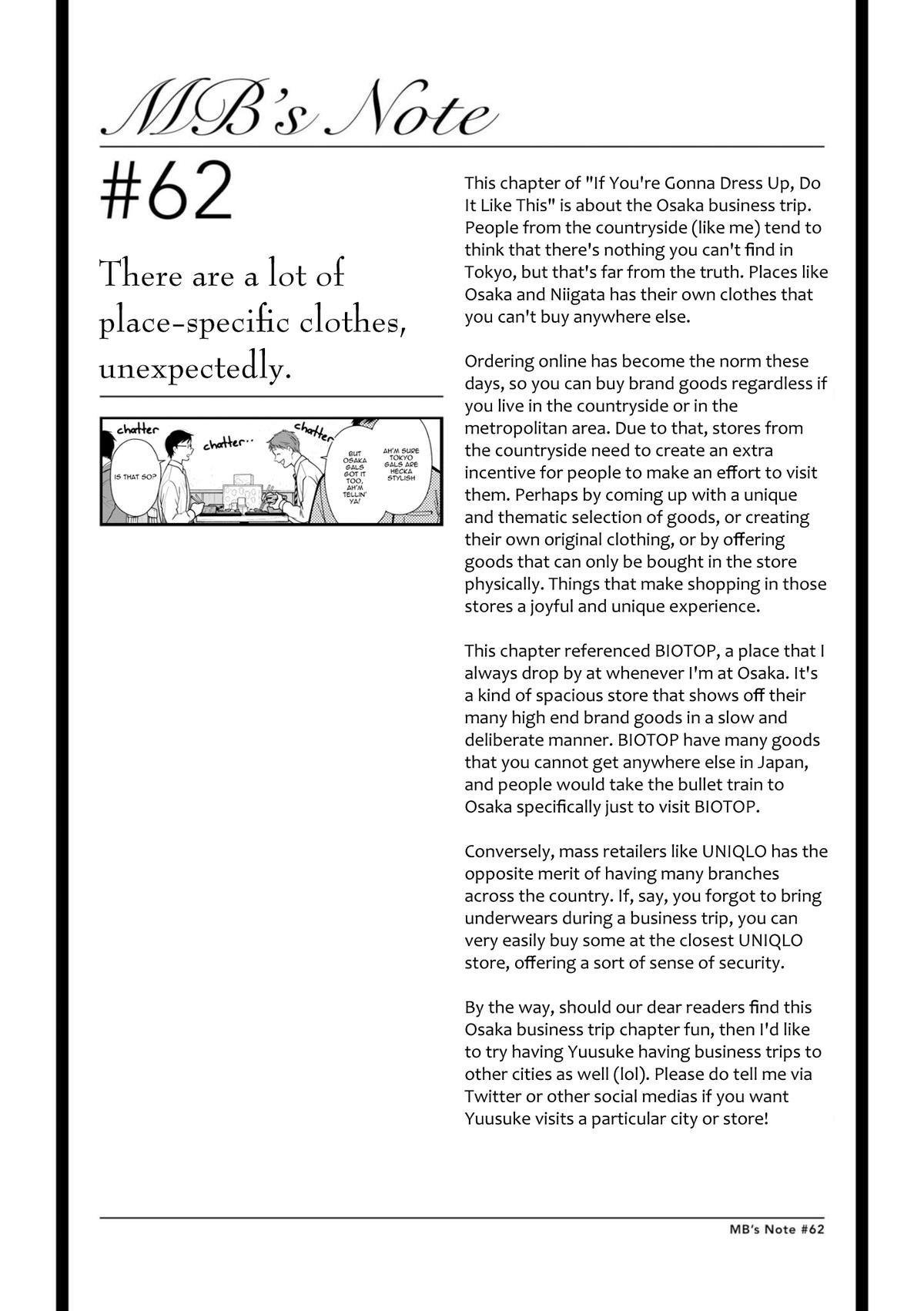 If You're Gonna Dress up, Do It Like This Chap 62 - Next Chap 63