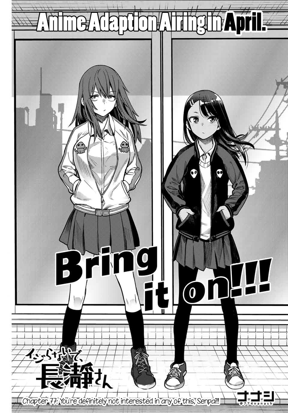 Don't Toy With Me, Miss Nagatoro Chap 77 - Next Chap 78
