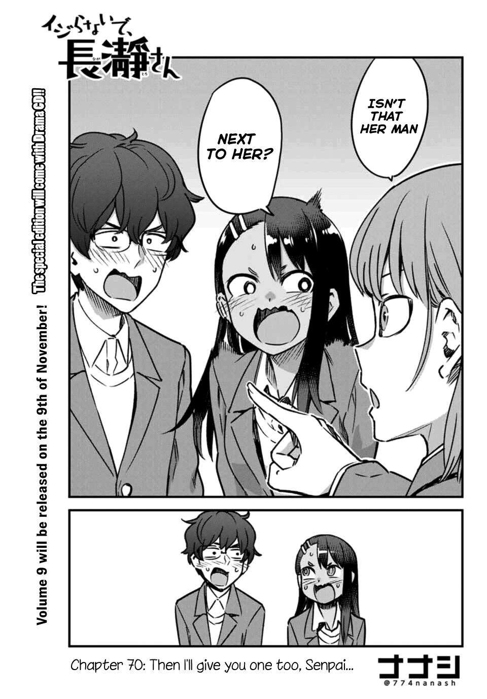 Don't Toy With Me, Miss Nagatoro Chap 70 - Next Chap 71