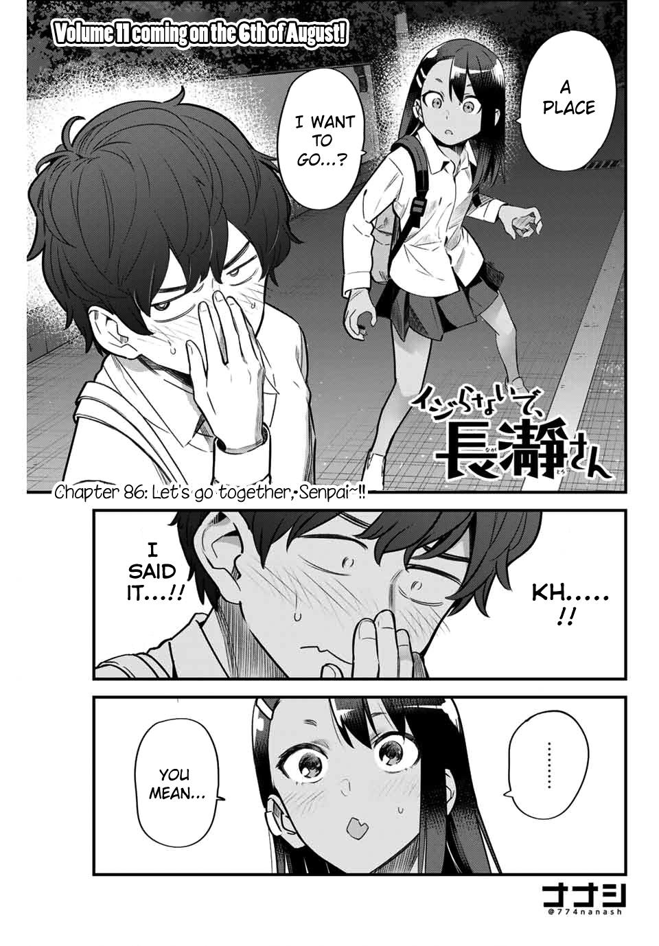 Don't Toy With Me, Miss Nagatoro Chap 86 - Next Chap 87