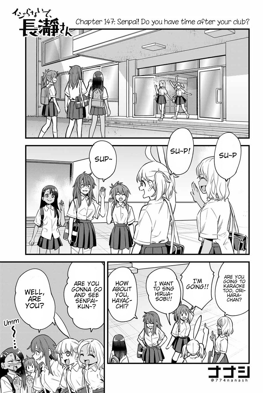 Don't Toy With Me, Miss Nagatoro Chap 147 - Next Chap 148
