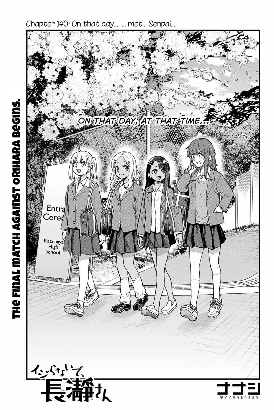 Don't Toy With Me, Miss Nagatoro Chap 140 - Next Chap 141