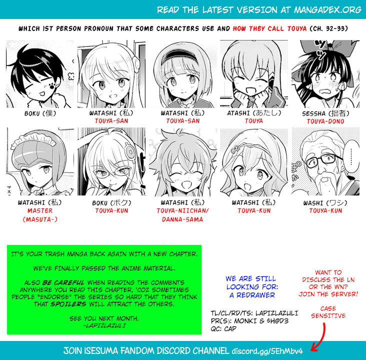 Isekai wa Smartphone to Tomo ni. Chap 33 - Next Chap 34