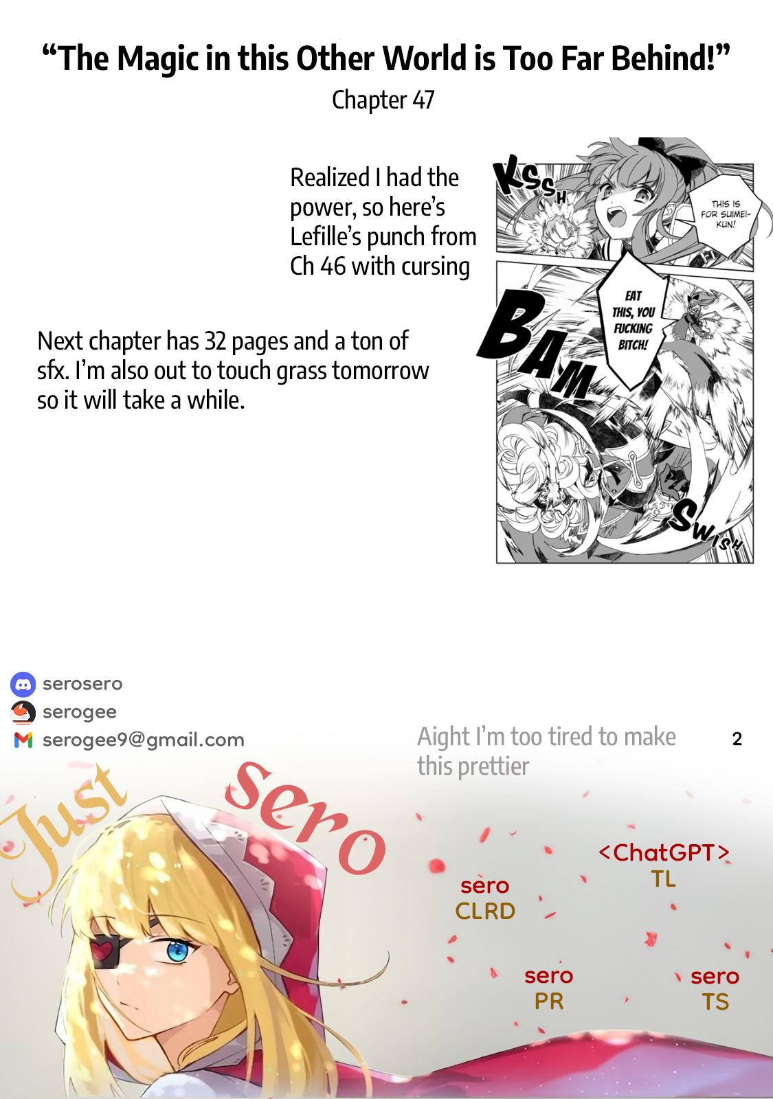 Isekai Mahou wa Okureteru! Chap 47 - Next Chap 48