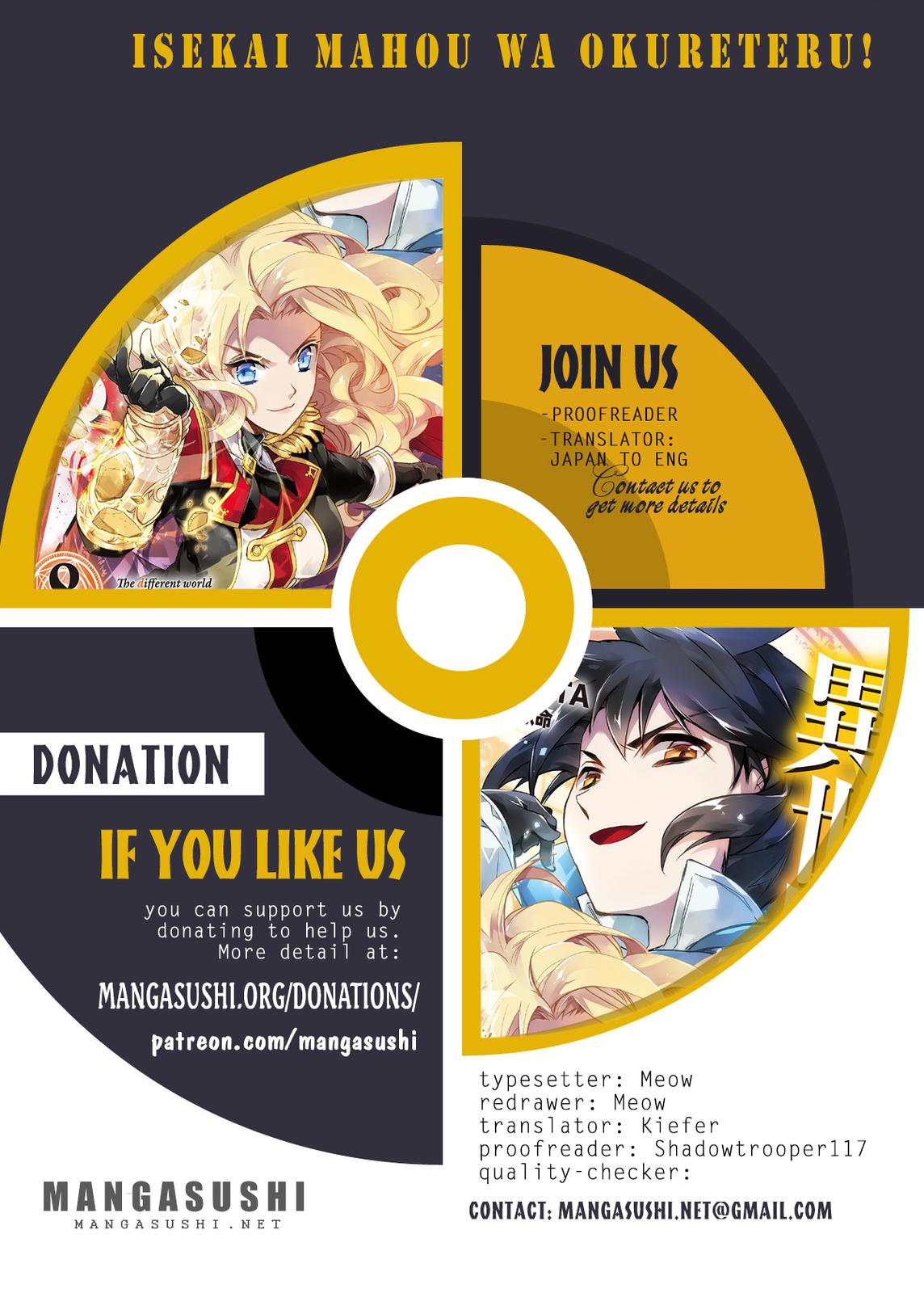 Isekai Mahou wa Okureteru! Chap 44 - Next Chap 45