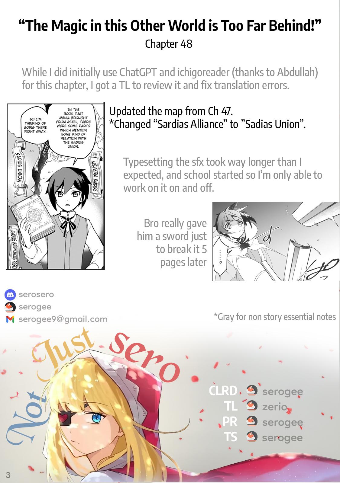 Isekai Mahou wa Okureteru! Chap 48 - Next Chap 49