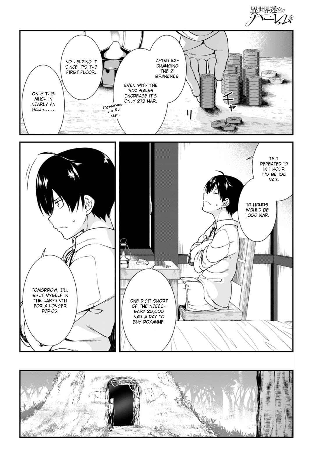 Isekai Meikyuu de Harem o Chap 4.1 - Next Chap 5.1