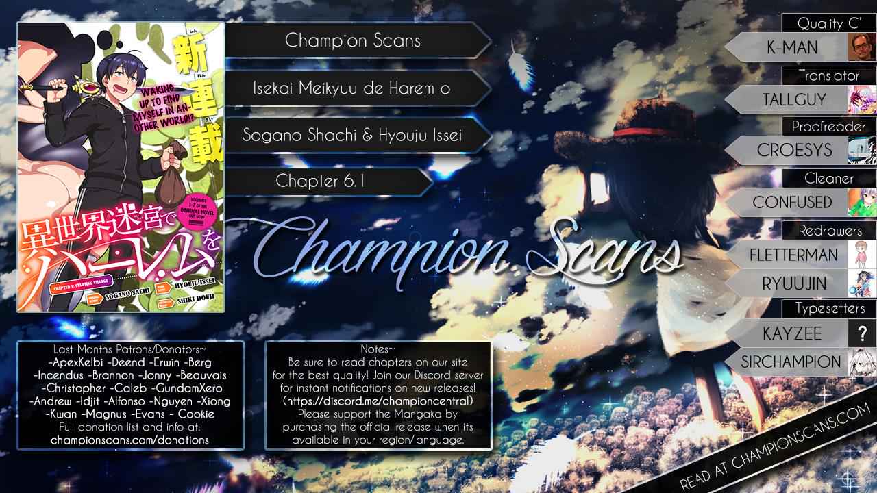 Isekai Meikyuu de Harem o Chap 6.1 - Next Chap 7.1