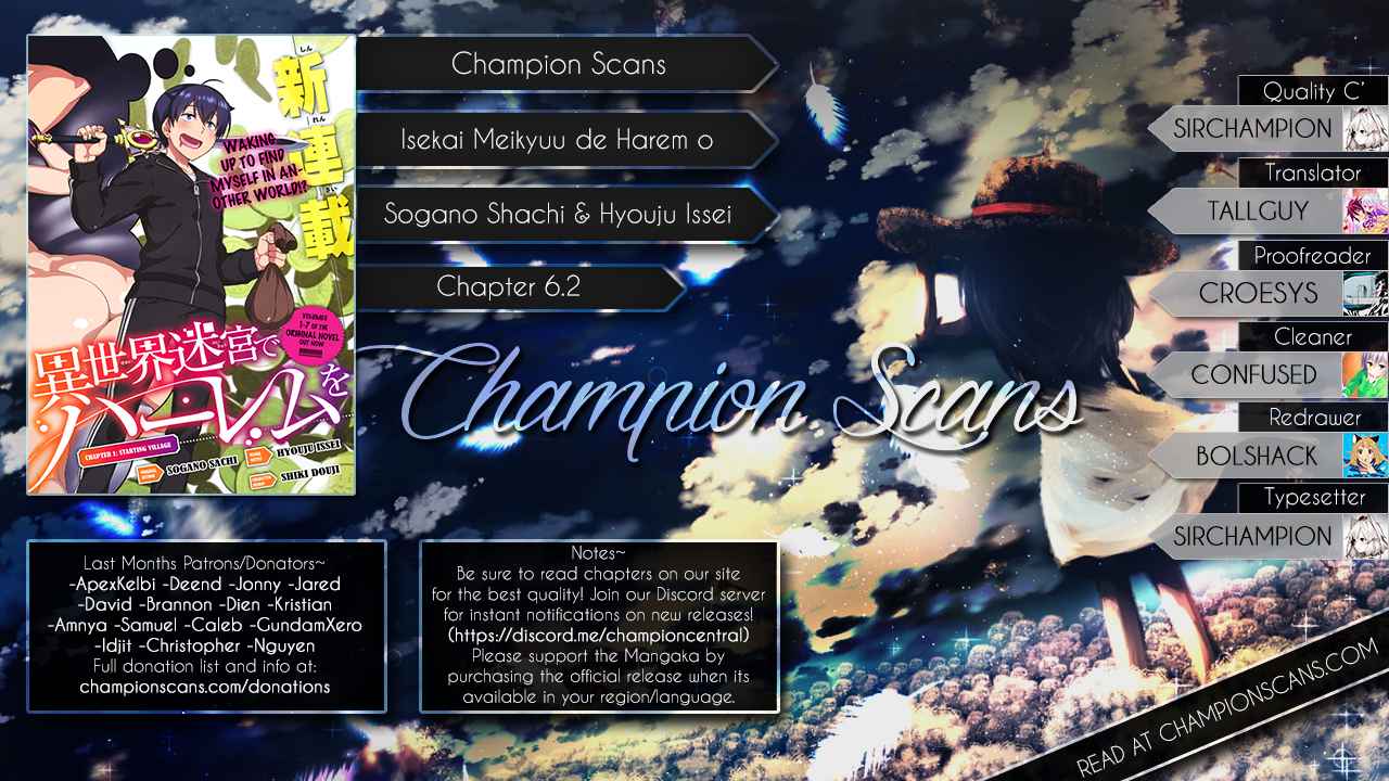 Isekai Meikyuu de Harem o Chap 6.2 - Next Chap 7.2