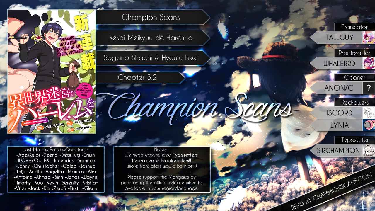 Isekai Meikyuu de Harem o Chap 3.2 - Next Chap 4.2