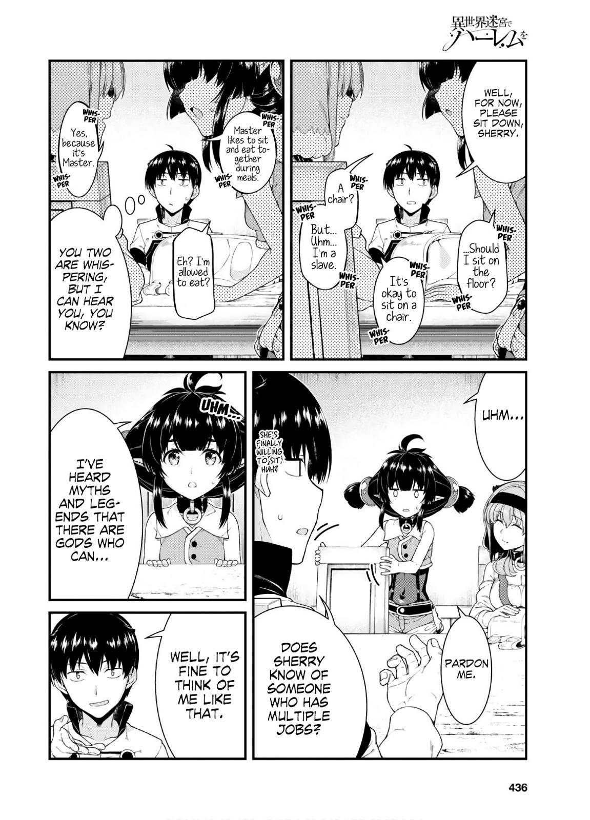 Isekai Meikyuu de Harem o Chap 38 - Next Chap 39