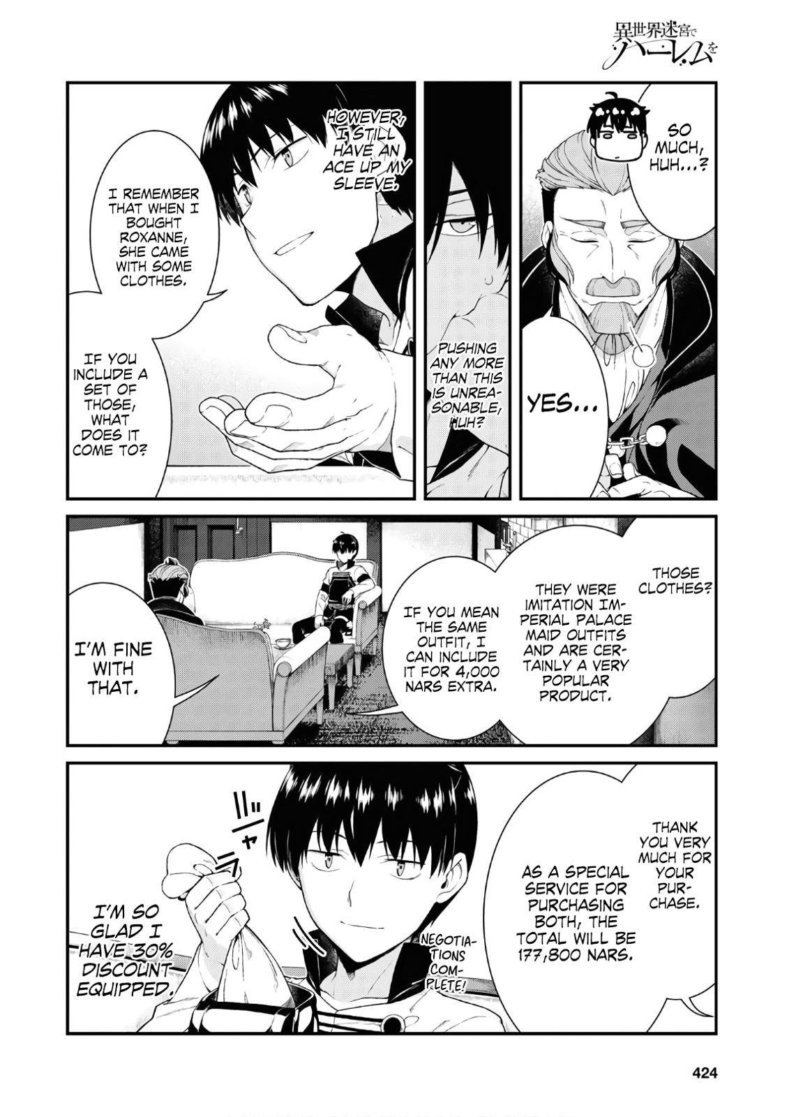 Isekai Meikyuu de Harem o Chap 38 - Next Chap 39