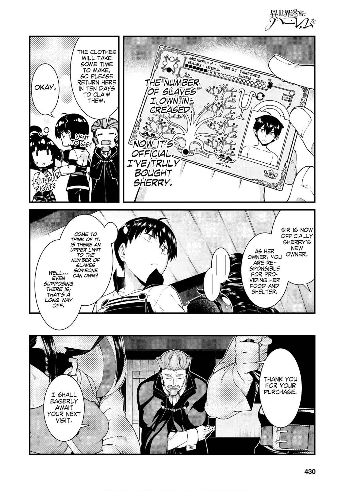 Isekai Meikyuu de Harem o Chap 38 - Next Chap 39