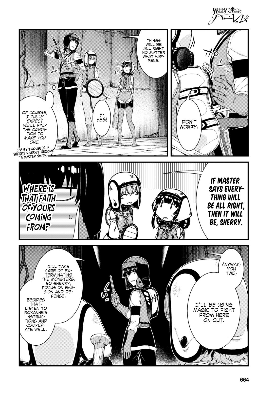Isekai Meikyuu de Harem o Chap 45 - Next Chap 46