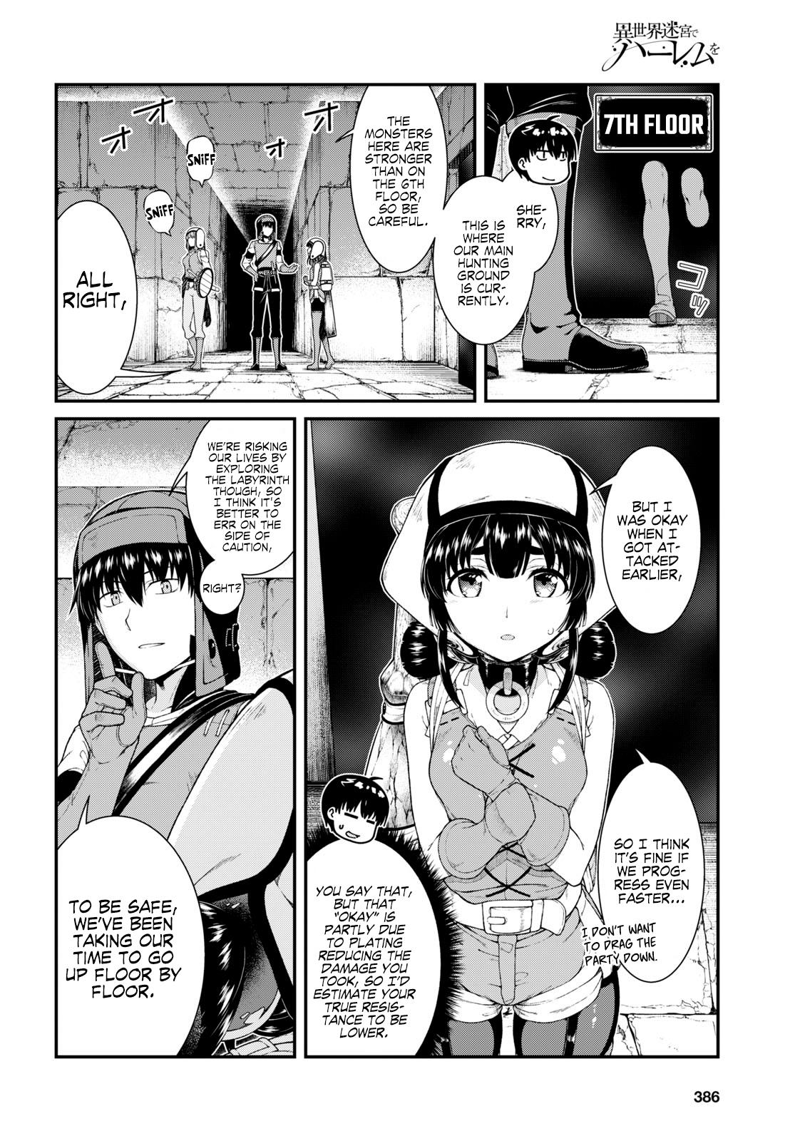 Isekai Meikyuu de Harem o Chap 46 - Next Chap 47