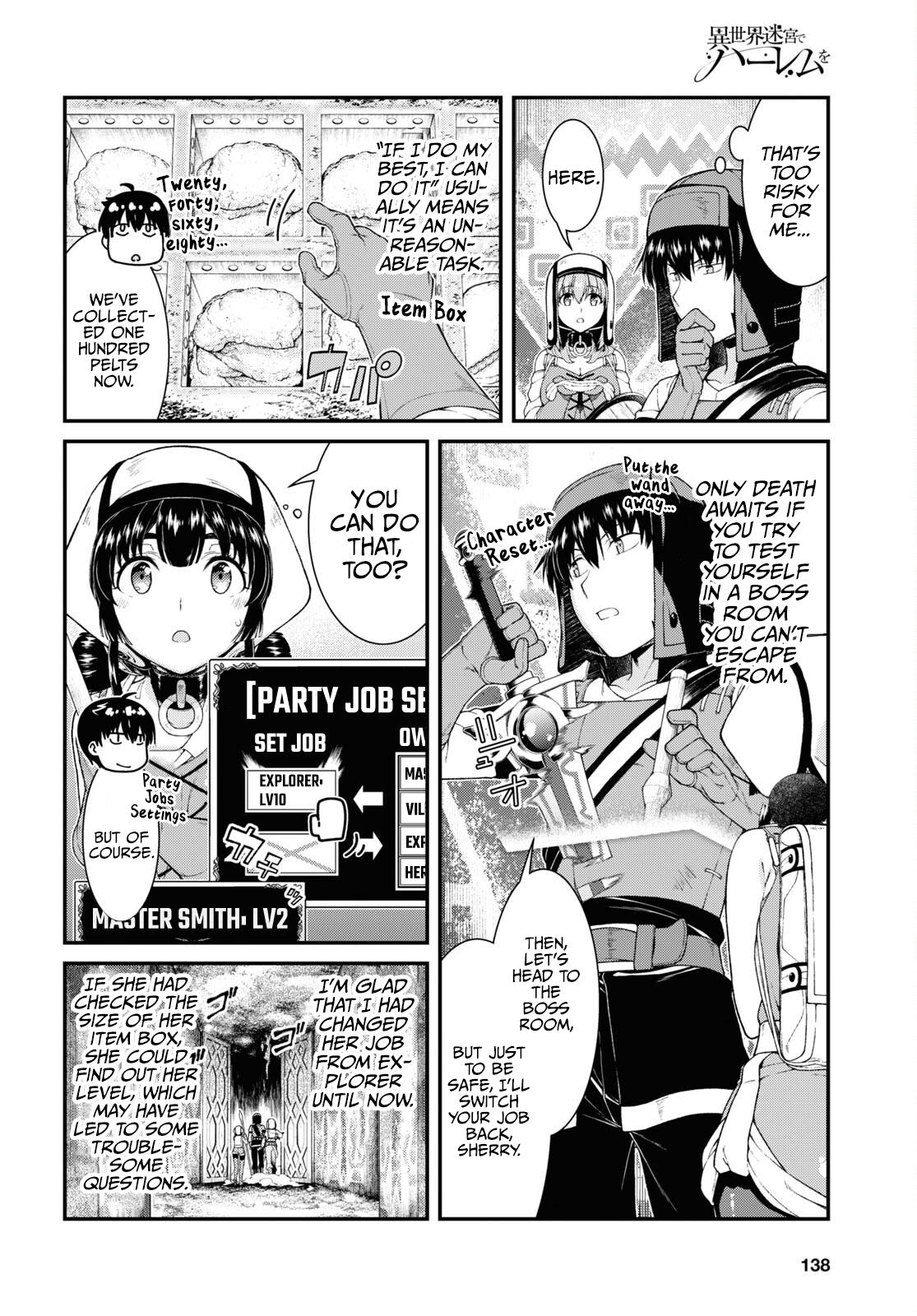 Isekai Meikyuu de Harem o Chap 55 - Next Chap 56