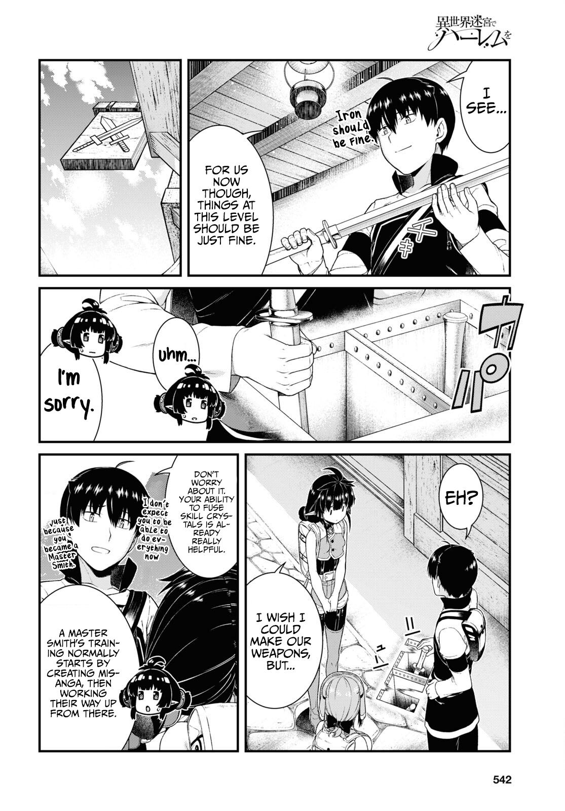 Isekai Meikyuu de Harem o Chap 58 - Next Chap 59