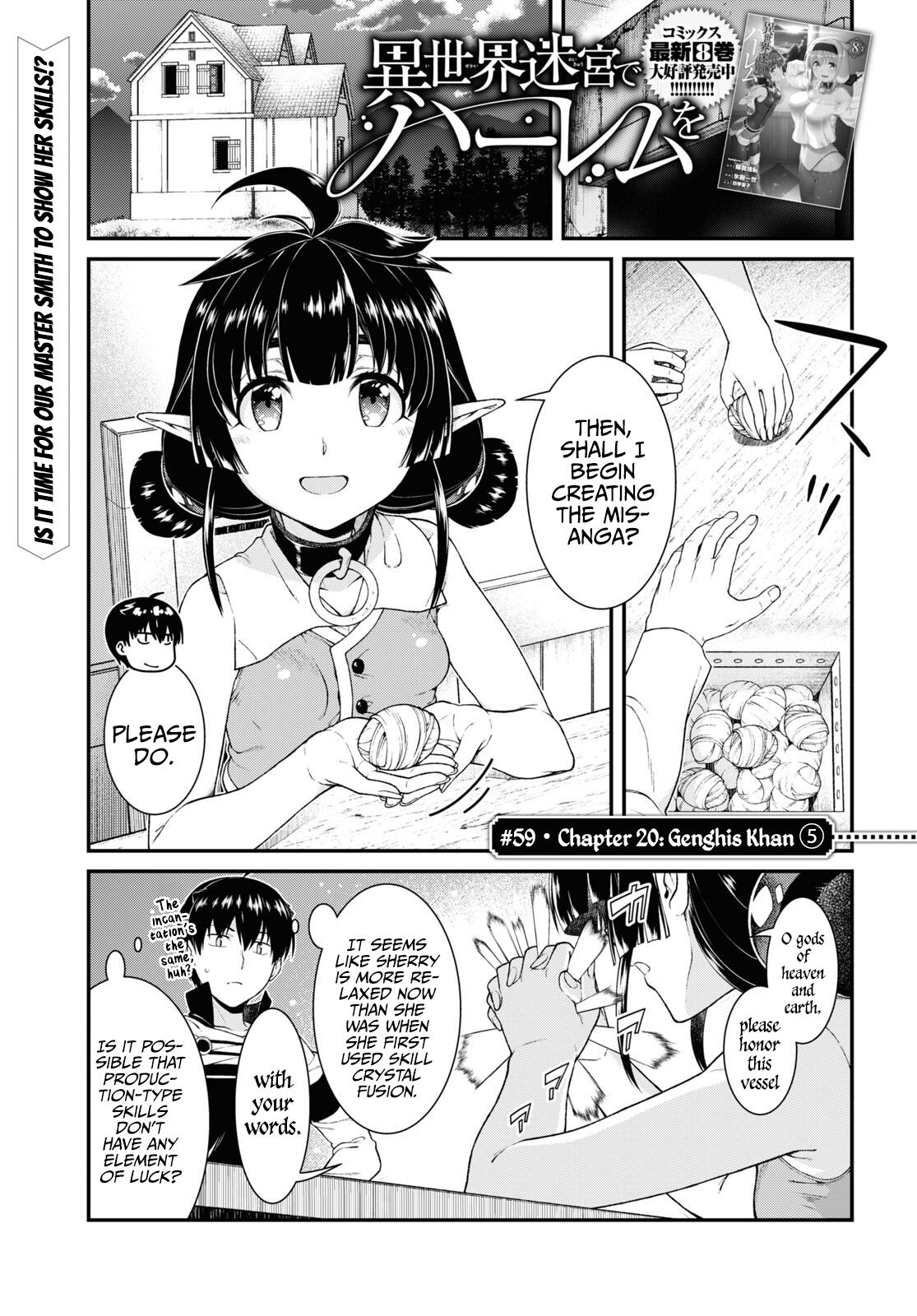 Isekai Meikyuu de Harem o Chap 59 - Next Chap 60