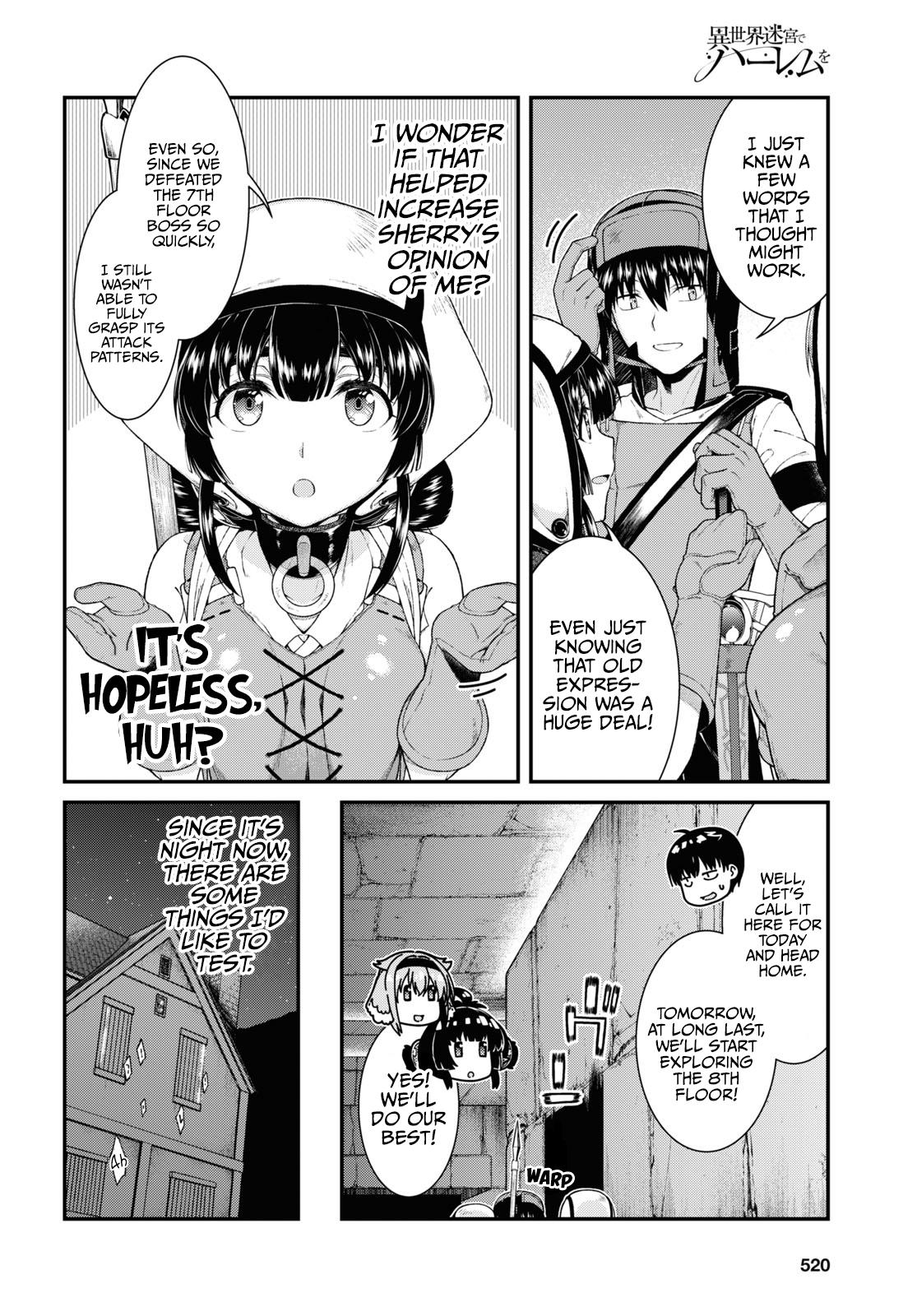 Isekai Meikyuu de Harem o Chap 50 - Next Chap 51