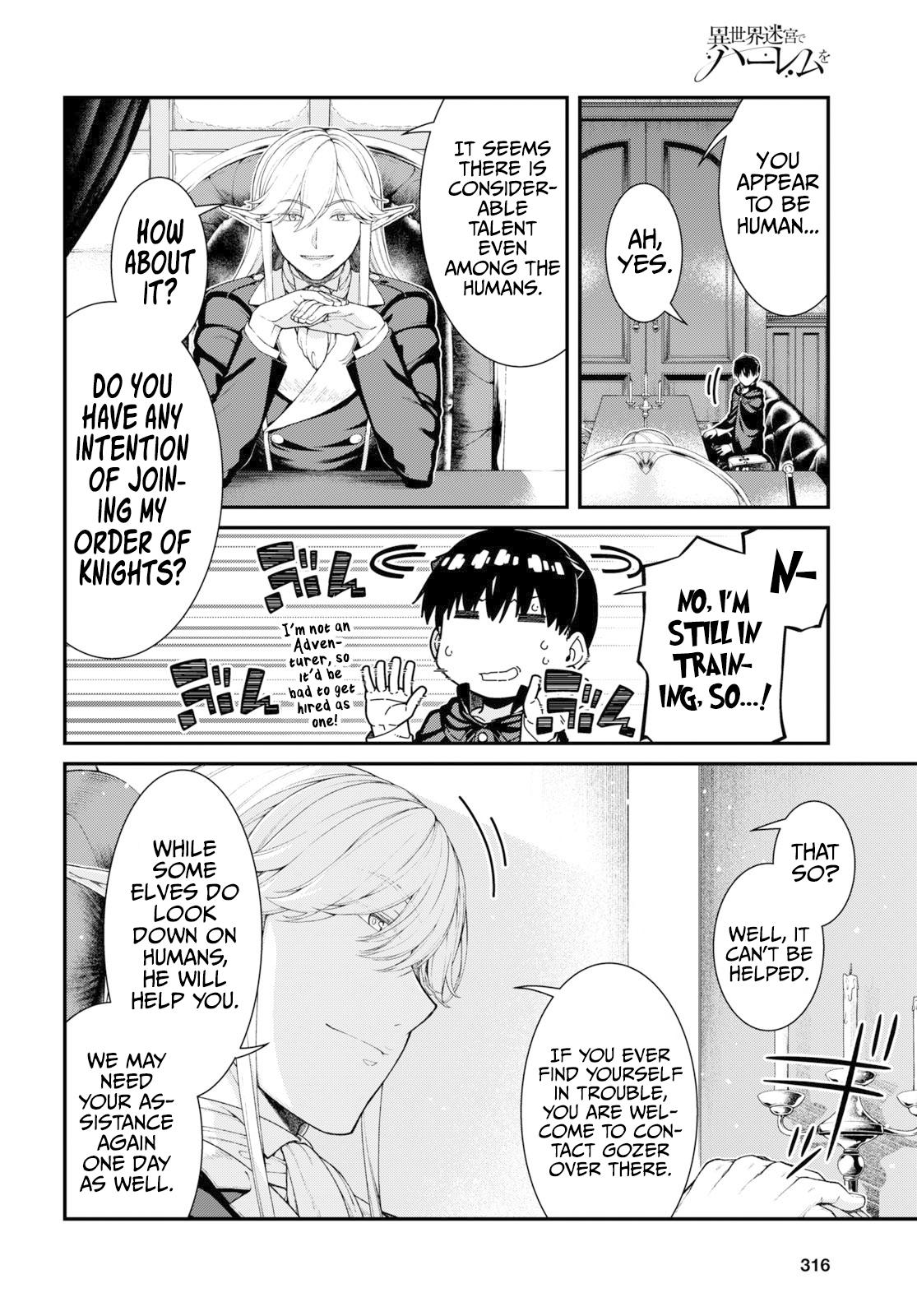 Isekai Meikyuu de Harem o Chap 64 - Next Chap 65