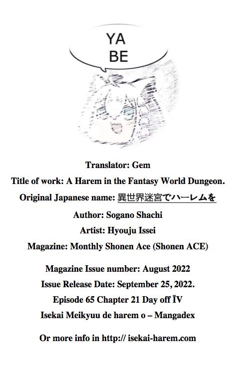 Isekai Meikyuu de Harem o Chap 65 - Next Chap 66