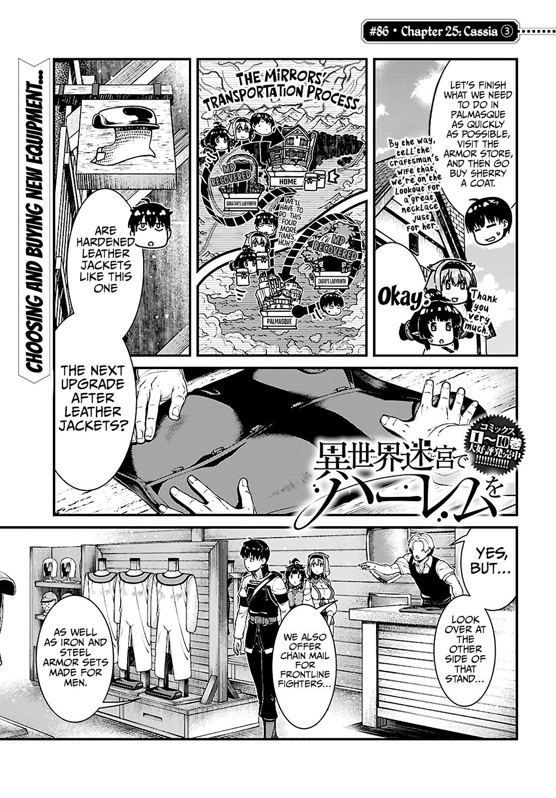 Isekai Meikyuu de Harem o Chap 86 - Next Chap 87