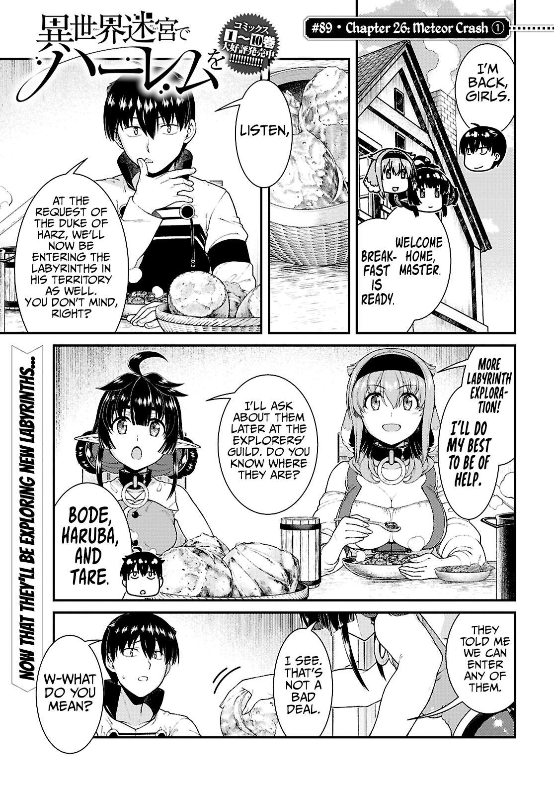 Isekai Meikyuu de Harem o Chap 89 - Next Chap 90