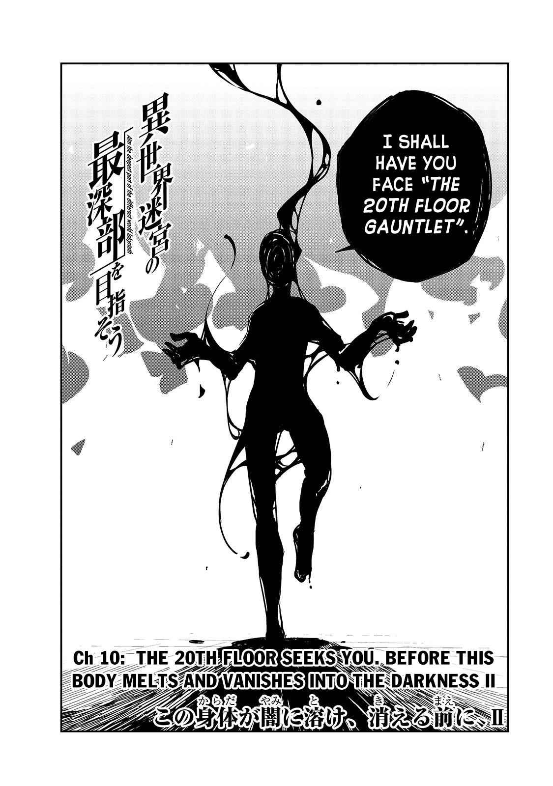 Isekai Meikyuu no Saishinbu o Mezasou Chap 10 - Next Chap 11