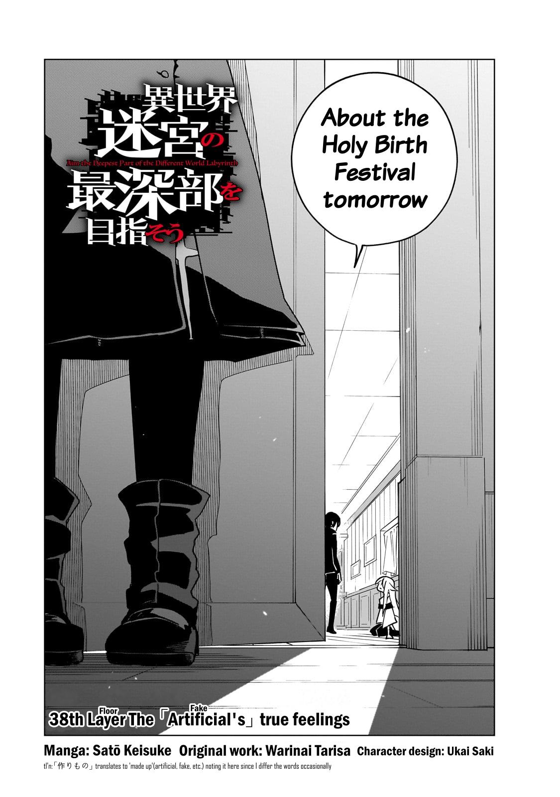 Isekai Meikyuu no Saishinbu o Mezasou Chap 38 - Next Chap 39