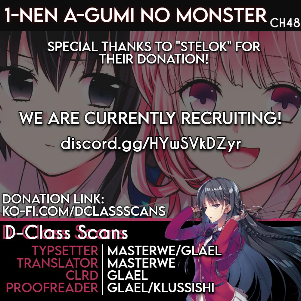 1-nen A-gumi no Monster Chap 49 - Next Chap 50