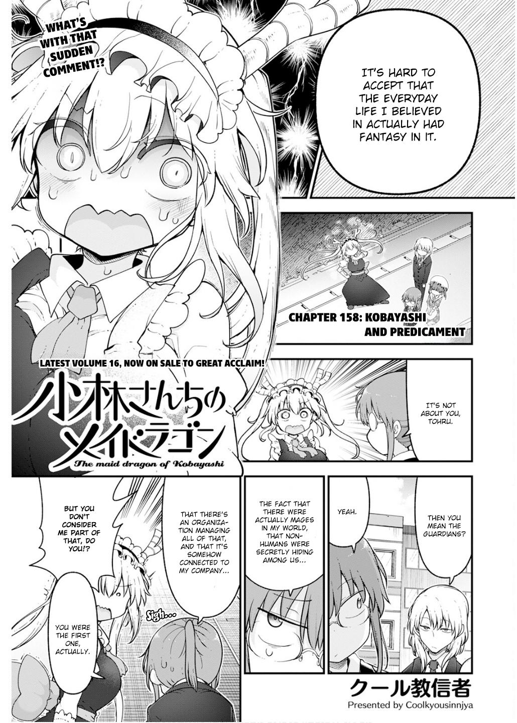 Kobayashi-san chi no Maid Dragon Chap 158 - Next Chap 159