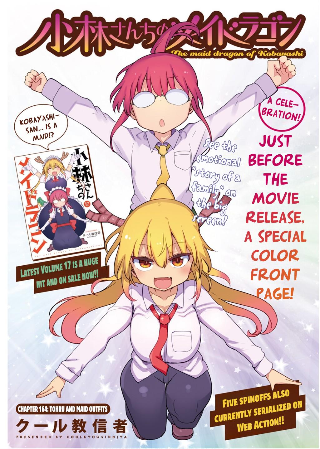 Kobayashi-san chi no Maid Dragon Chap 164 - Next Chap 165