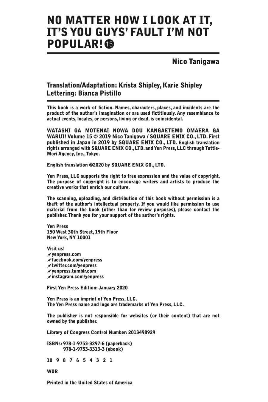 Watashi ga Motenai no wa Dou Kangaetemo Omaera ga Warui! Chap 150 - Next Chap 151