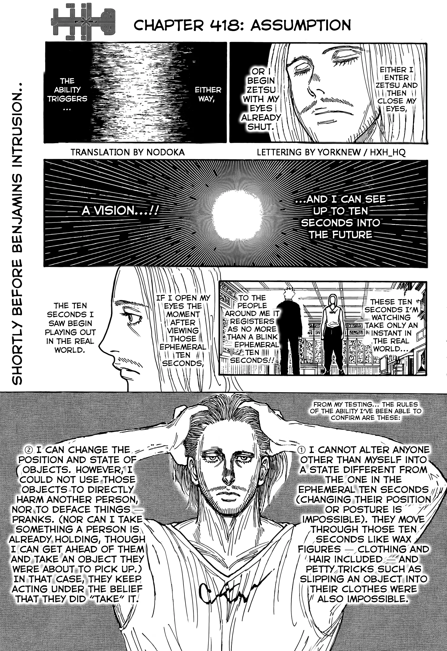 Hunter x Hunter Chap 418 - Next Chap 419