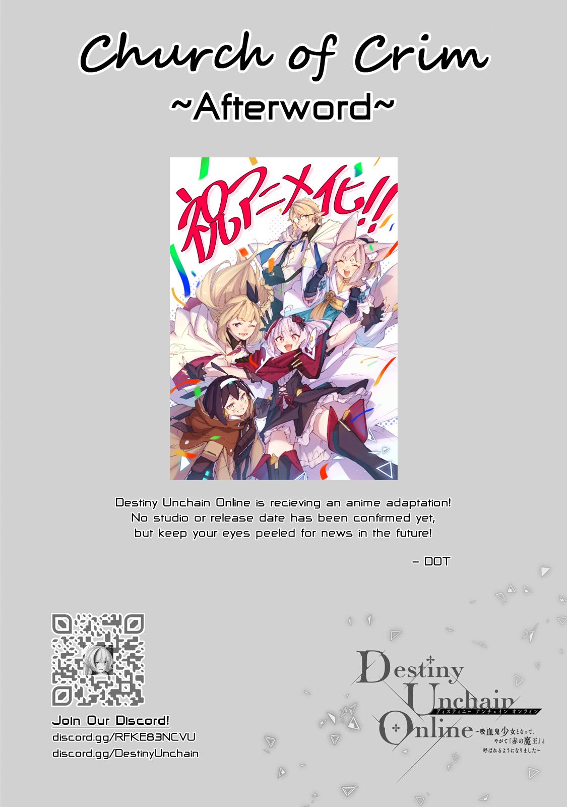 Destiny Unchain Online: Kyuuketsuki Shoujo to Natte, Yagate Chap 107 - Next Chap 108