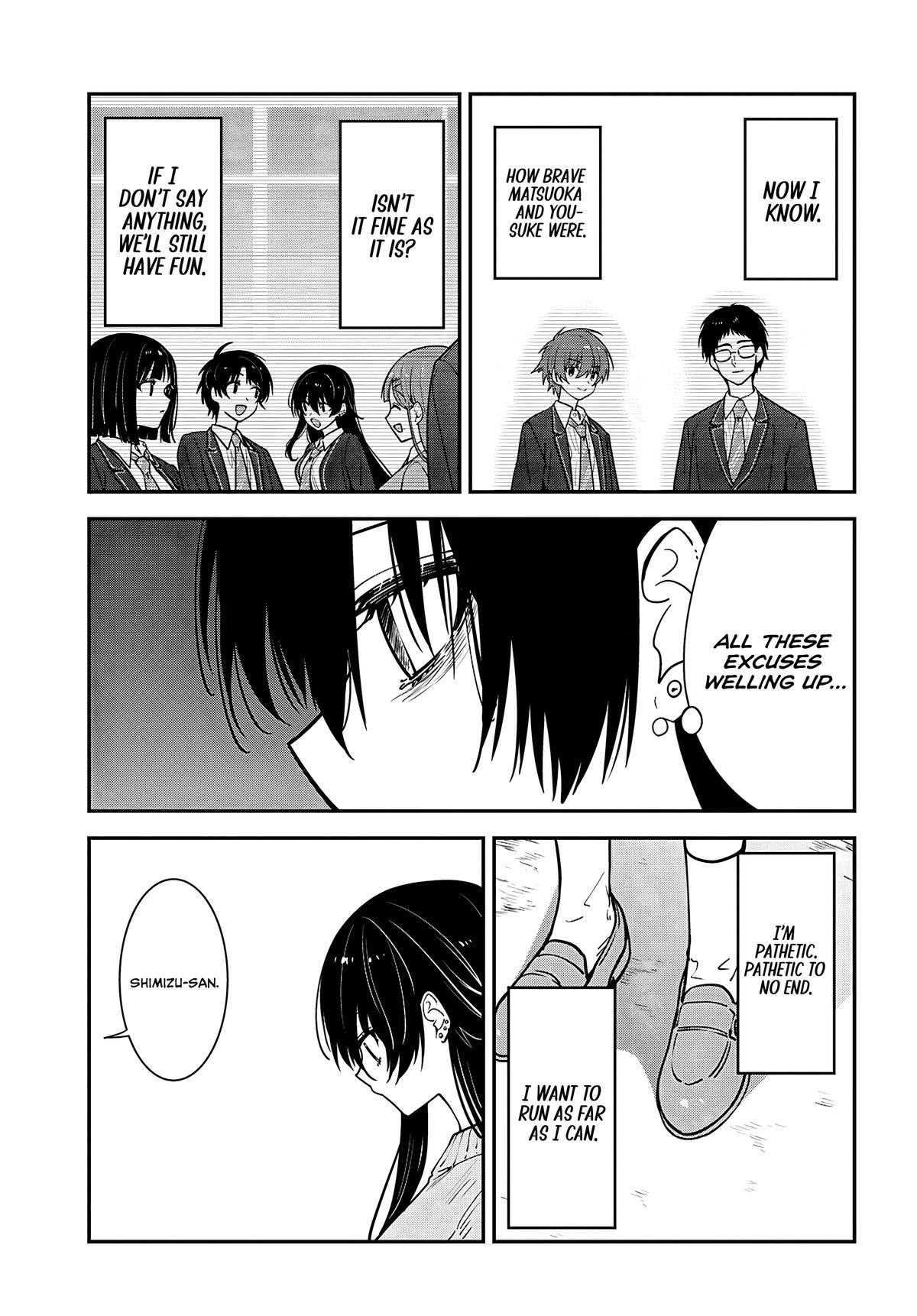 Tonari no Seki no Yankee Shimizu-san ga Kami wo Kuroku Sometekita Chap 21 - Next Chap 22