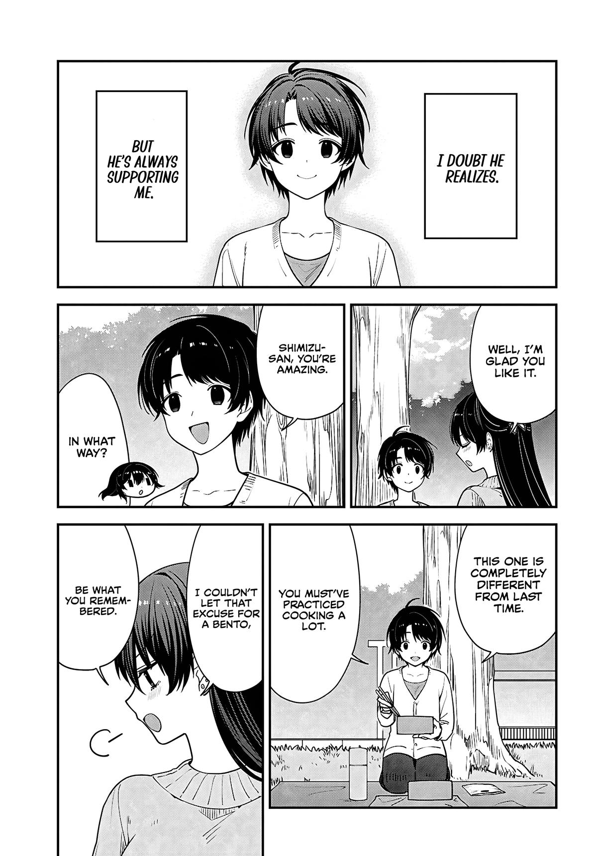 Tonari no Seki no Yankee Shimizu-san ga Kami wo Kuroku Sometekita Chap 21 - Next Chap 22
