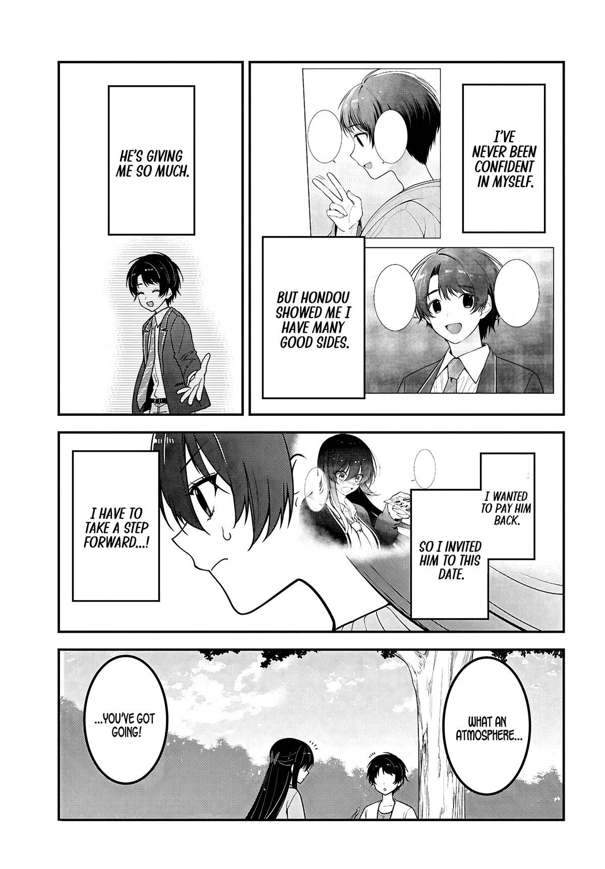 Tonari no Seki no Yankee Shimizu-san ga Kami wo Kuroku Sometekita Chap 21 - Next Chap 22