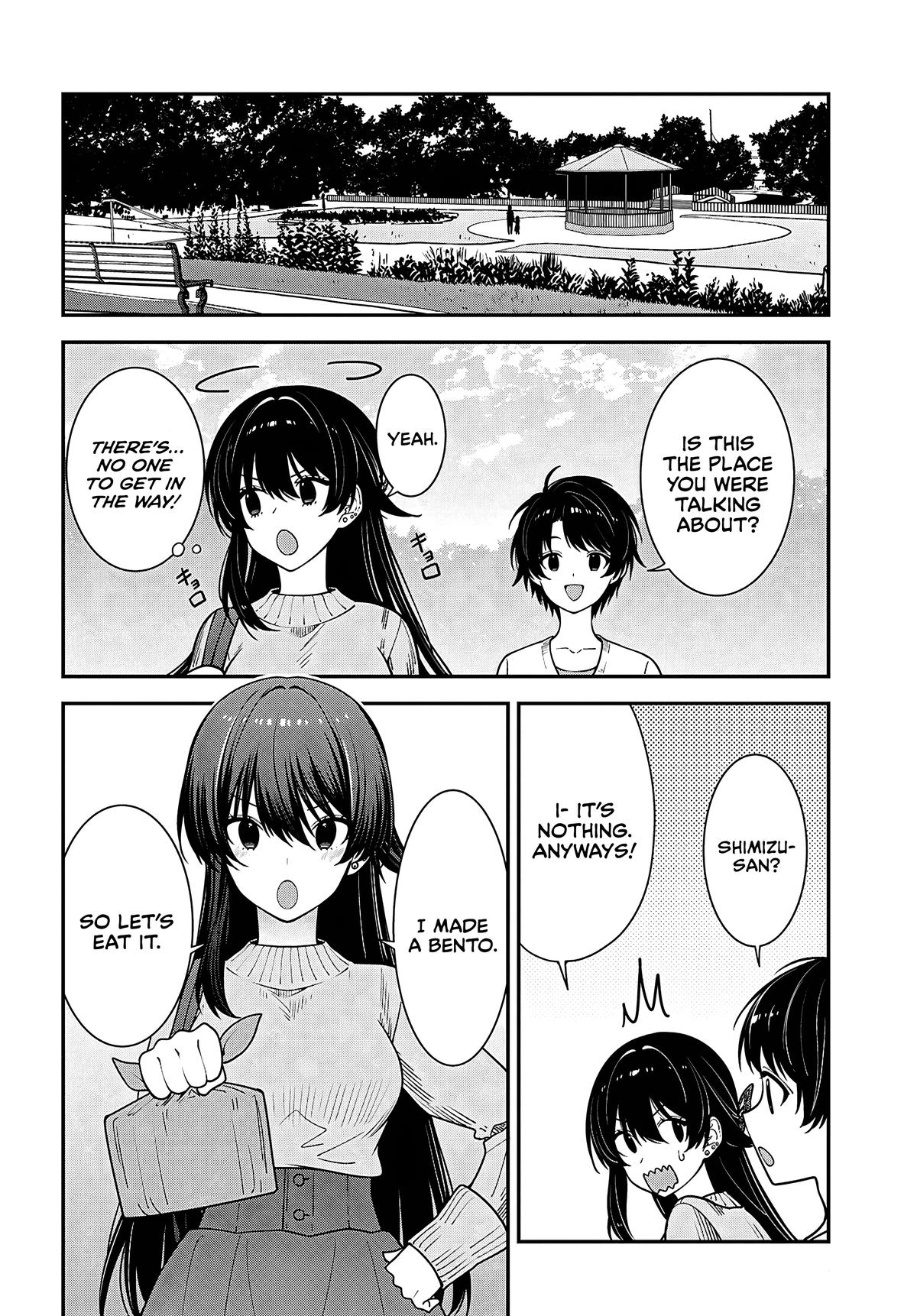 Tonari no Seki no Yankee Shimizu-san ga Kami wo Kuroku Sometekita Chap 21 - Next Chap 22