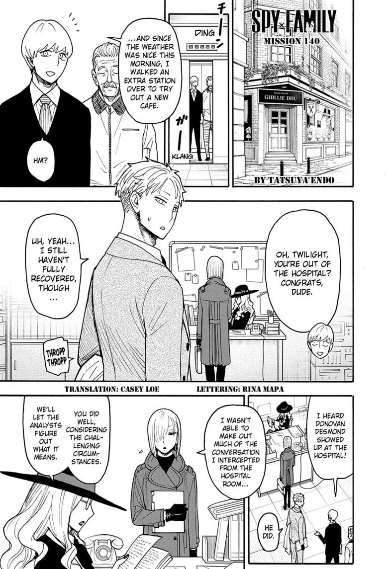 SPY x FAMILY Chap 140 - Next Chap 141