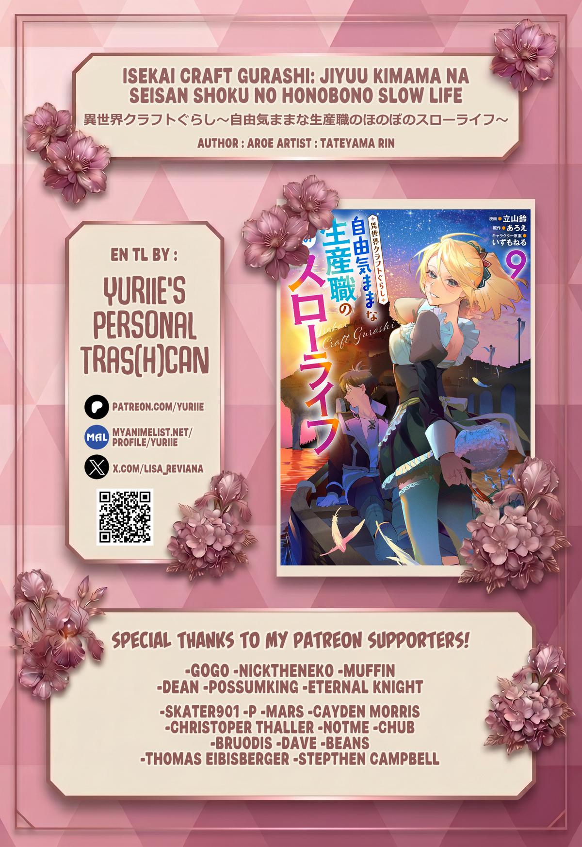 Isekai Craft-gurashi: Jiyuu Kimama na Seisanshoku no Honobono Slow Life Chap 45 - Next Chap 46