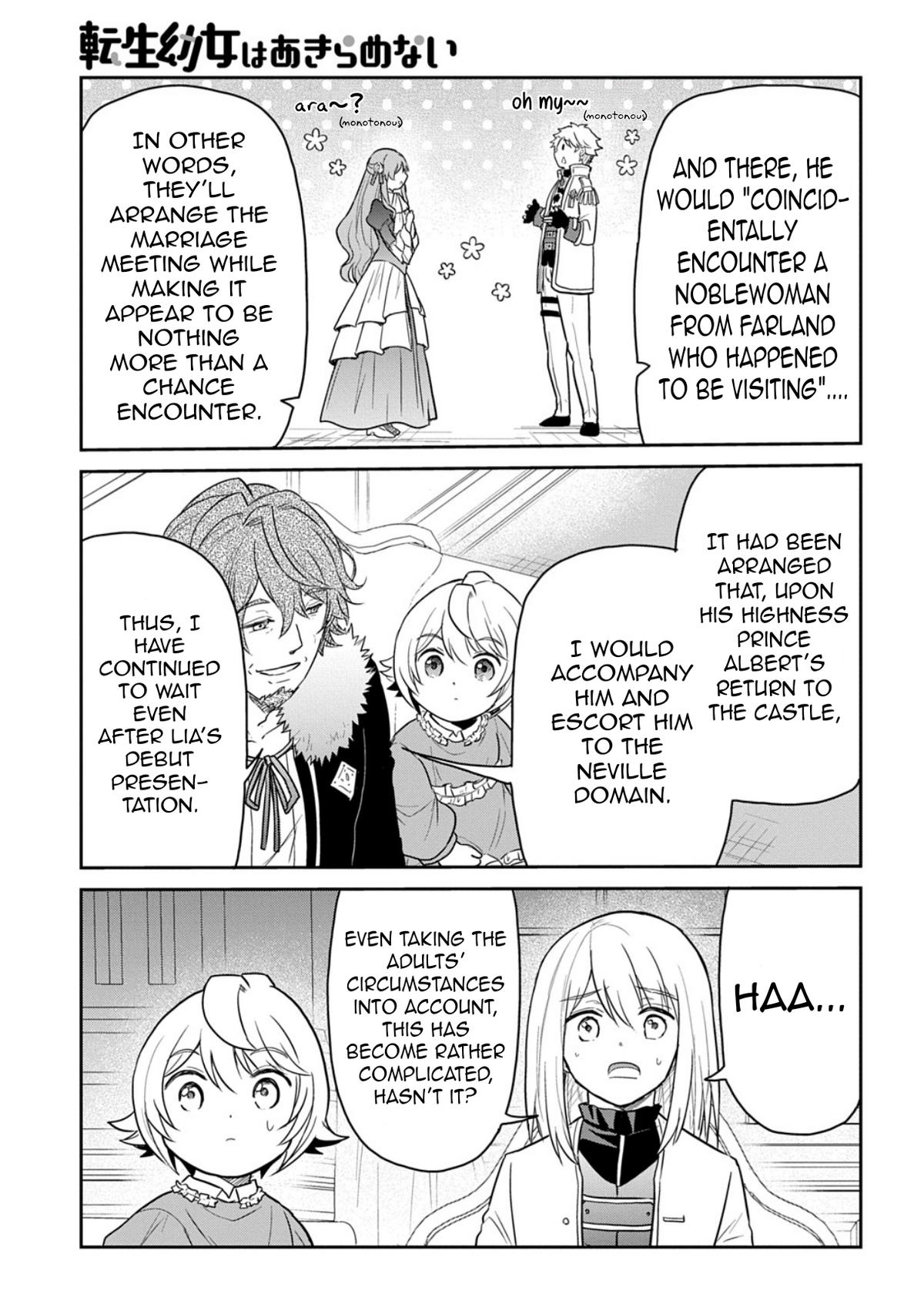 Tensei Youjo wa Akiramenai Chap 64 - Next Chap 65