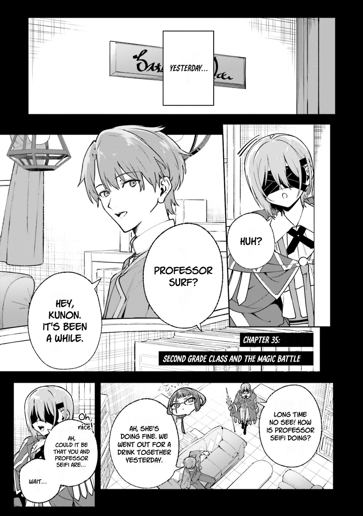 Majutsushi Kunon wa Mieteiru Chap 35 - Next Chap 36