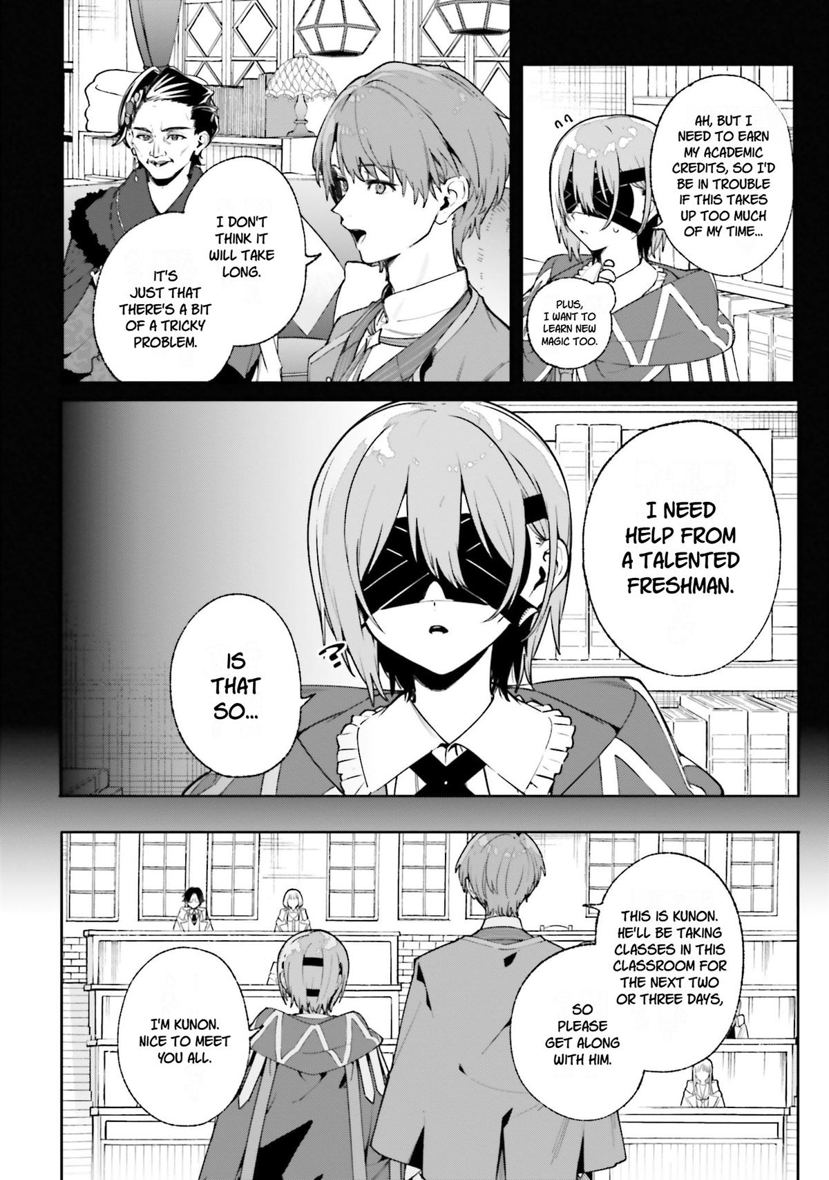 Majutsushi Kunon wa Mieteiru Chap 35 - Next Chap 36